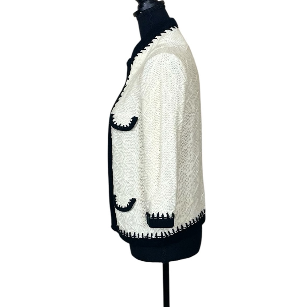 CAbi Women's “Socialite” Knit Open Front Cardigan (SWV) - Picture 4 of 12